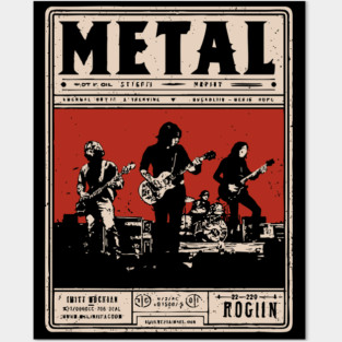 Heavy Metal Band Poster - Tech Noir Music Propaganda Posters and Art