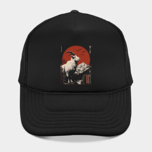 Mountain Goat Summit - Liminal Alpine Wabi Sabi Art Hat