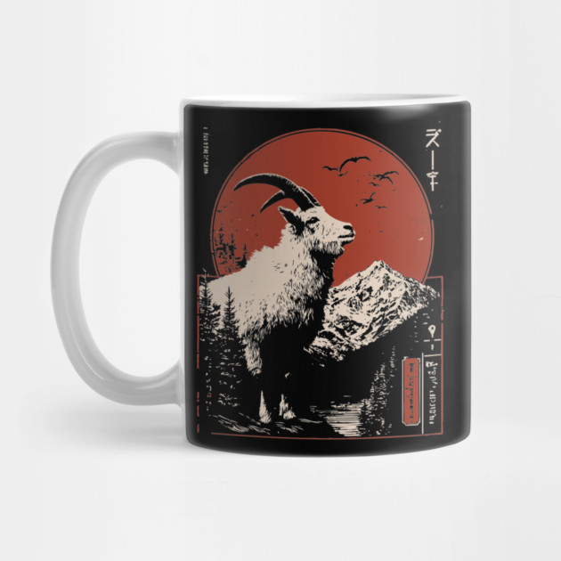 Mountain Goat Summit - Liminal Alpine Wabi Sabi Art by TuncGK