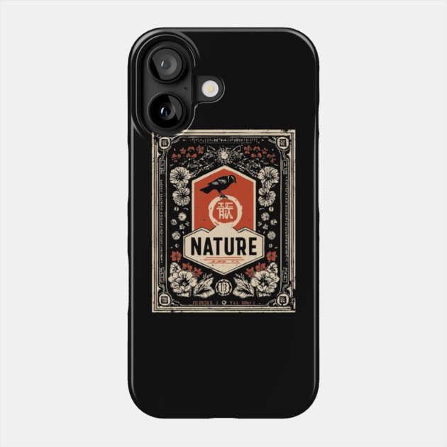 Nature Ornamental Frame - Esoteric Art Nouveau Propaganda Phone Case by TuncGK