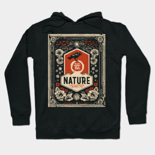 Nature Ornamental Frame - Esoteric Art Nouveau Propaganda Hoodie