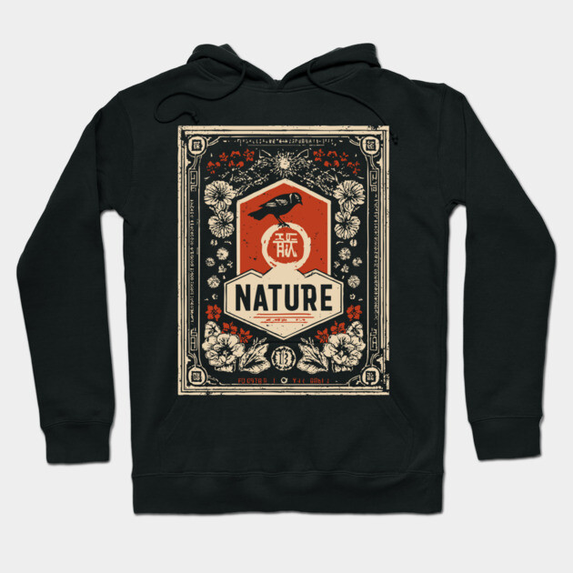 Nature Ornamental Frame - Esoteric Art Nouveau Propaganda Hoodie by TuncGK