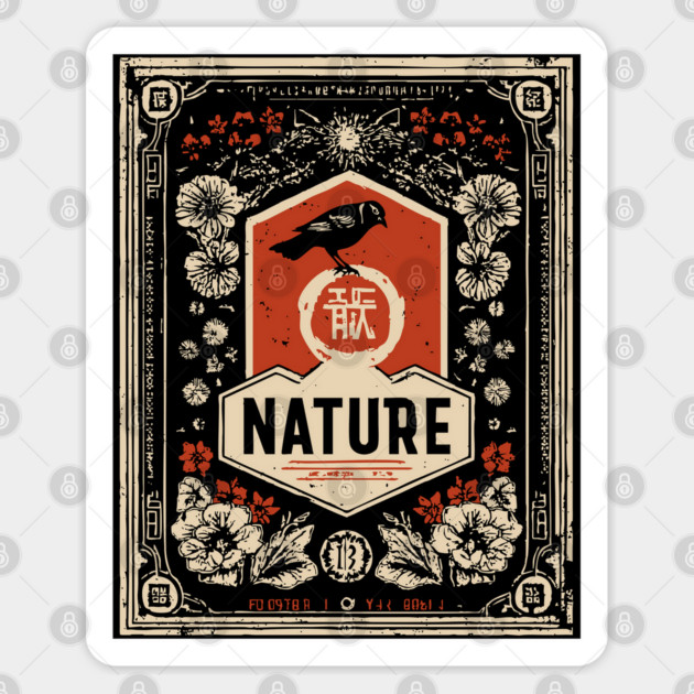 Nature Ornamental Frame - Esoteric Art Nouveau Propaganda Sticker by TuncGK