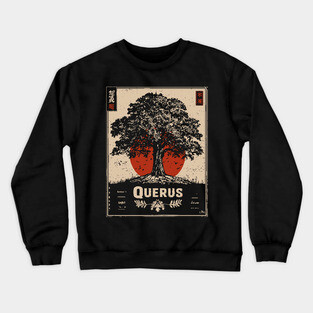 Querus Oak Tree - Dark Academia Liminal Forest Print Crewneck Sweatshirt