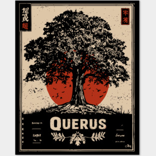 Querus Oak Tree - Dark Academia Liminal Forest Print Posters and Art