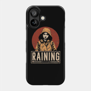 Raining Solitude - Neo Noir Urban Folklore Print Phone Case
