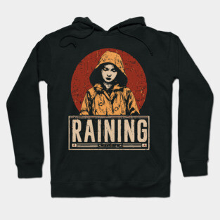 Raining Solitude - Neo Noir Urban Folklore Print Hoodie