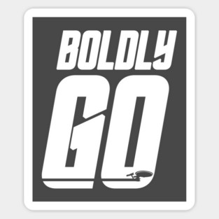 Boldly Go Sticker