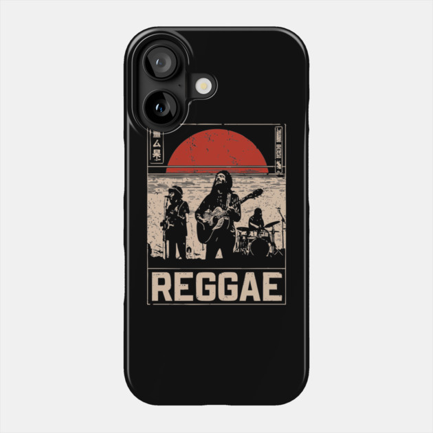 Reggae Band Silhouette - Crossover Rhythm Propaganda Art Phone Case by TuncGK