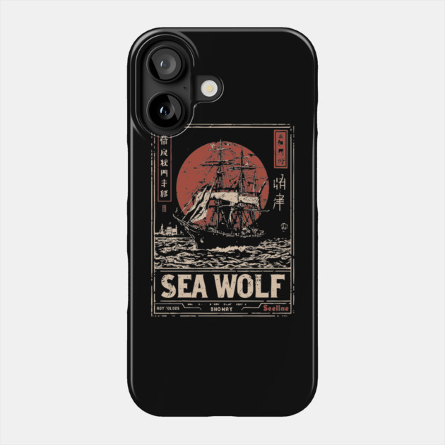 Sea Wolf Pirate Ship - Maritime Dieselpunk Adventure Print Phone Case by TuncGK