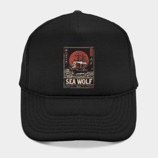 Sea Wolf Pirate Ship - Maritime Dieselpunk Adventure Print Hat