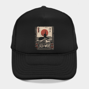Sea Wolf Submarine - Tech Noir Underwater Warfare Art Hat