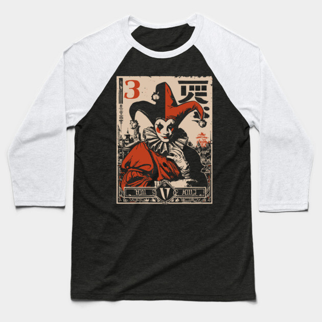 The Fool Tarot Card - Surrealist Mythpunk Fortune Art Baseball T-Shirt by TuncGK