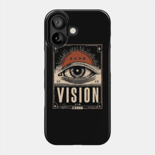 All-Seeing Eye Vision - Esoteric Illuminati Propaganda Poster Phone Case
