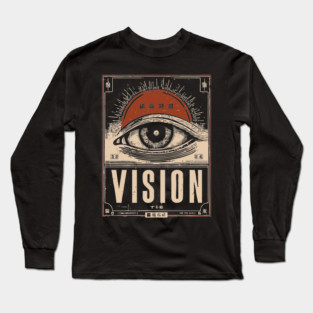 All-Seeing Eye Vision - Esoteric Illuminati Propaganda Poster Long Sleeve T-Shirt