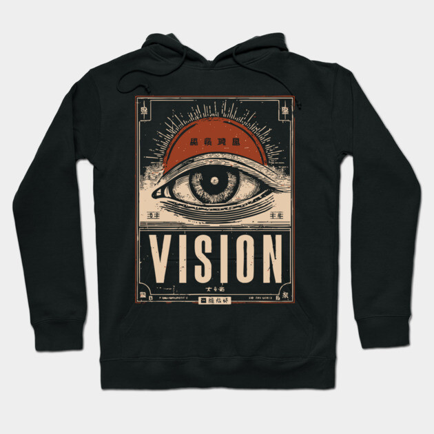 All-Seeing Eye Vision - Esoteric Illuminati Propaganda Poster Hoodie by TuncGK