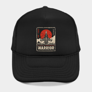 Warrior Jet Fighter - Tech Noir Military Aviation Propaganda Hat