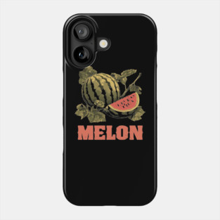 Watermelon Summer Botanical - Dark Academia Fruit Screenprint Phone Case