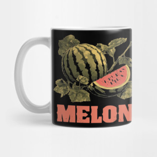 Watermelon Summer Botanical - Dark Academia Fruit Screenprint Mug