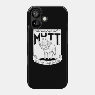 Movie Night - Five Dogs in One -  Illustrated lyrics Phone Case