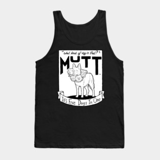 Movie Night - Five Dogs in One -  Illustrated lyrics Tank Top