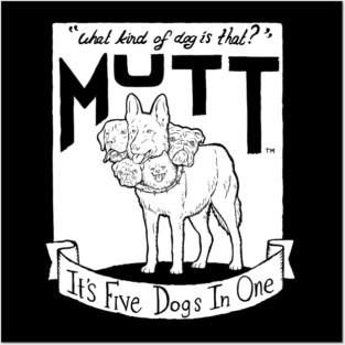 Movie Night - Five Dogs in One -  Illustrated lyrics Posters and Art