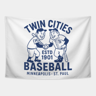 Minnesota Baseball Retro  by donaldshop Tapestry