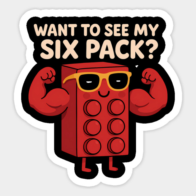 Want to see my six pack ? Magnet by SKIBITEES 