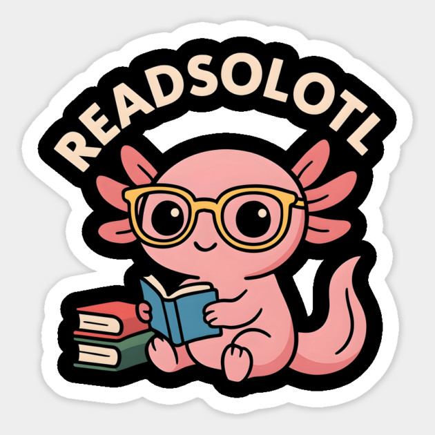 Readsolotl Magnet by SKIBITEES 