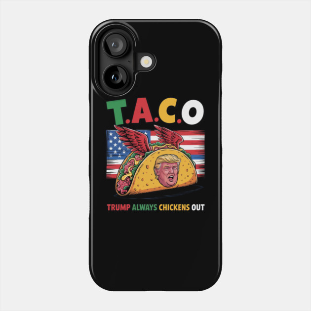 Trump-Always-Chickens-Out Phone Case by Creatifly Graphic Tees