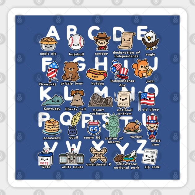 ABC America Sticker by GoshWow®