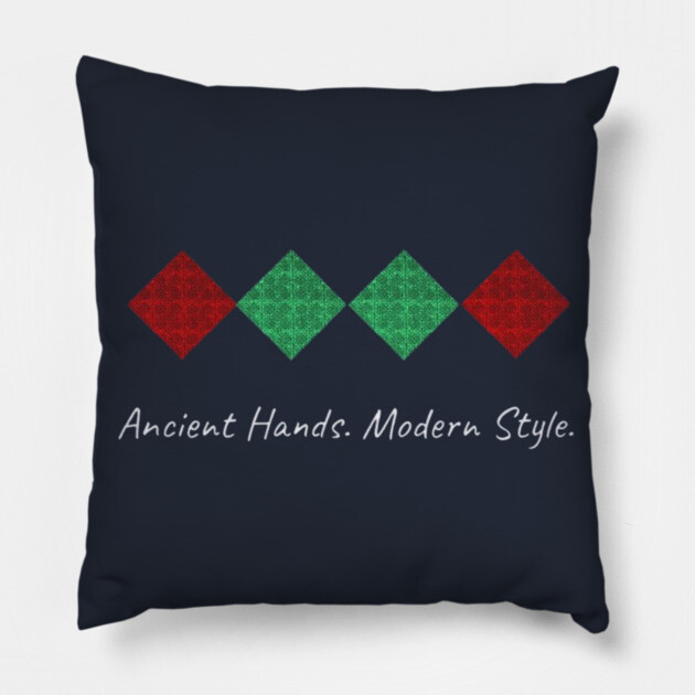 Ancient Heart. Modern Style. – Hmong Chicken’s Feet Pattern Pillow by Pimcolle