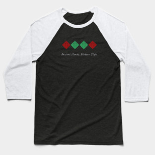 Ancient Heart. Modern Style. – Hmong Chicken’s Feet Pattern Baseball T-Shirt