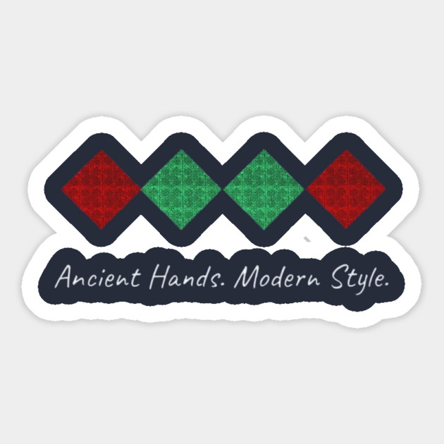 Ancient Heart. Modern Style. – Hmong Chicken’s Feet Pattern Magnet by Pimcolle