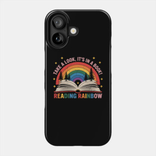 Reading Book Rainbow Phone Case