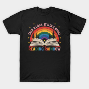 Reading Book Rainbow T-Shirt