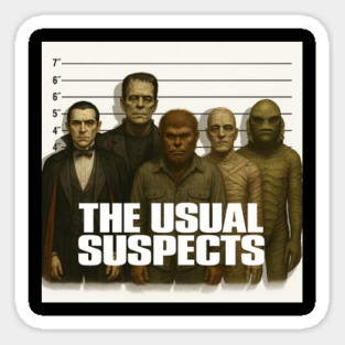 The Usual Suspects: Monster Lineup Sticker
