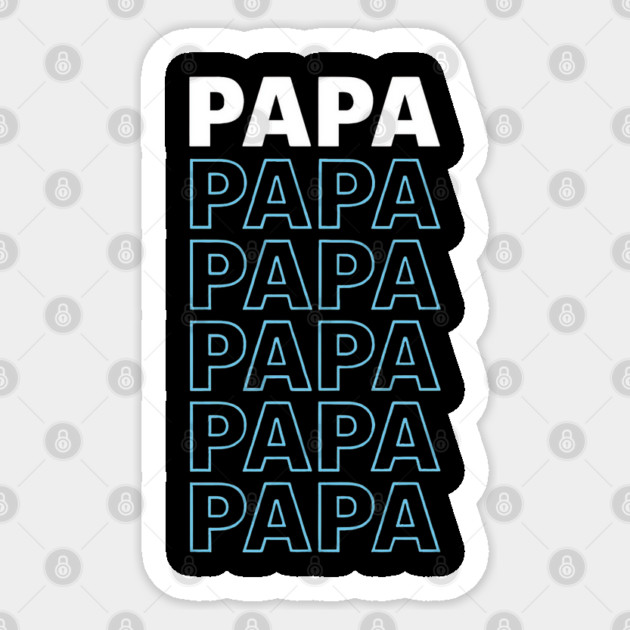 Papa Typography Father's Day Design Sticker by TurnEffect