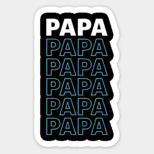 Papa Typography Father's Day Design Magnet