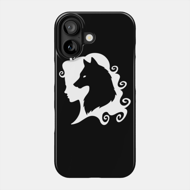 Wolf Spirit Totem Animal Guide Cheeky Witch Phone Case by Cheeky Witch