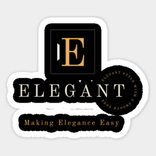The Art of Smooth Elegance. Sticker