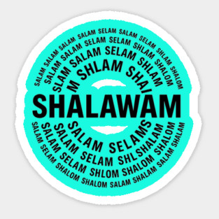 Shalom/Shalawam Sticker