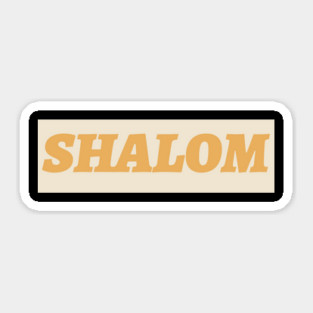 Shalom Sticker