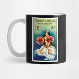 1958 FRENCH POLYNESIA Tahitian Dancer Mug