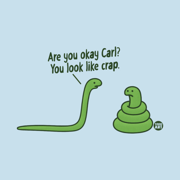 CRAP SNAKE by toddgoldmanart