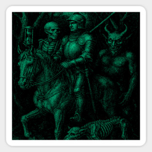 90s Dark Art Vintage Style T-Shirt, Retro Creepy 90s Shirt, Dreamy Abstract Art Shirt, Line Art T-Shirt, Grimdark Shirt, Devil, Knight Sticker