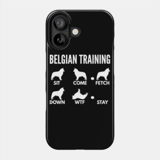 Belgian Training Belgian Sheepdog Tricks Phone Case