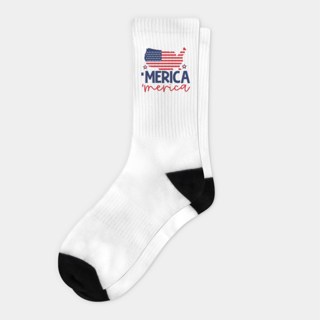 Fourth of July (4th of july) Socks by Graphic tees