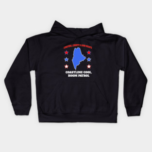funny Maine State patriotic 4th of July Kids Hoodie