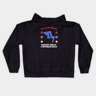 funny Maryland State patriotic 4th of July Kids Hoodie